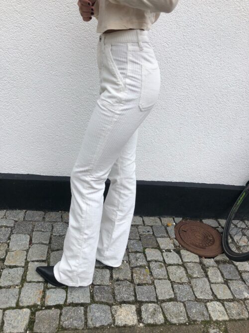 Denim studios fløjlsbukser nancy hvid