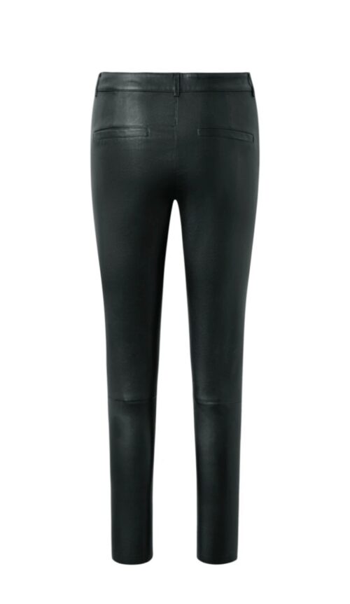 depeche forest green stretch pant