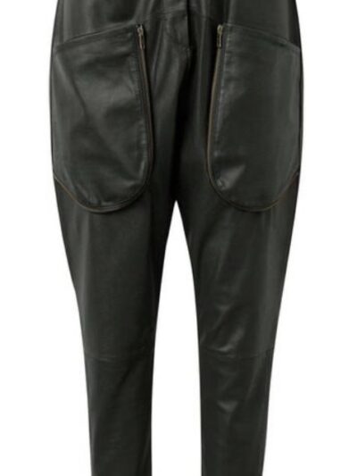 forest green depeche stretch pant