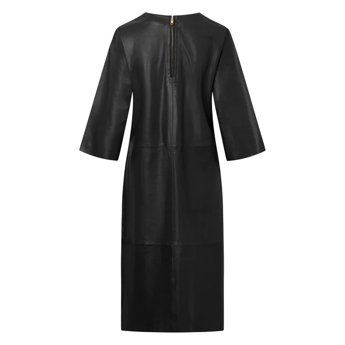 Smuk Og Bloed Kjole I Laederkvalitet Dresses 50768 099 Black Nero  1 700X