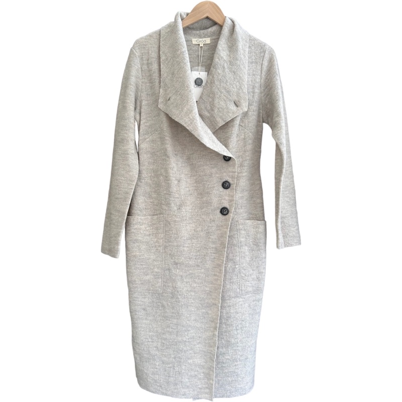 Groa Wool Jacket Light Grey Melange