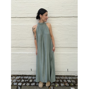 via ponte holterneck dress light army