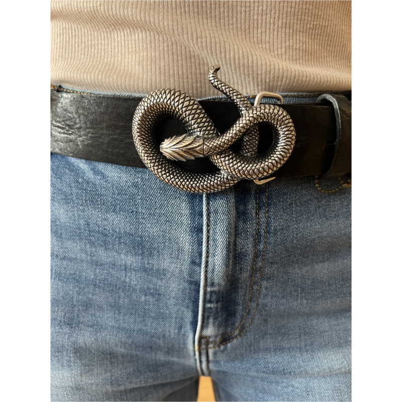 Black Belt Silver Snake