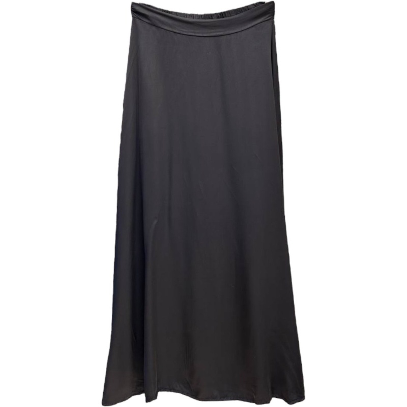 Via Ponte Satin Skirt Black