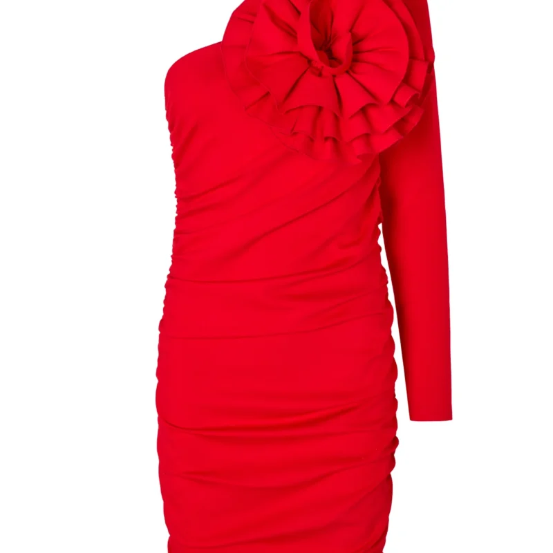 Samcras Dress Fiery Red