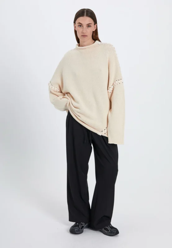 Strings Knit Top Tops 11862935 Off White