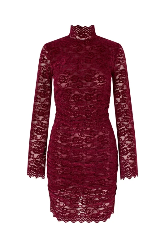 Cras Brenda Dress Bordeaux