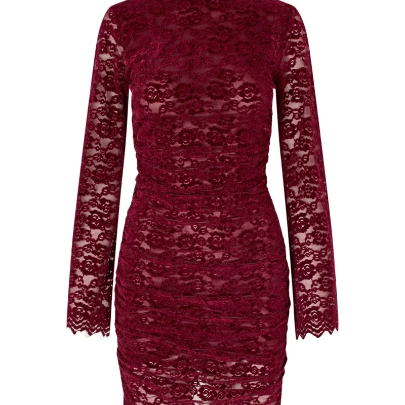 Cras Brenda Dress Bordeaux