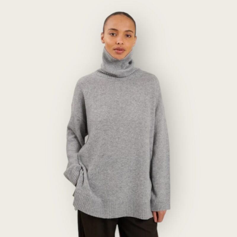 basic apparel line knit grey