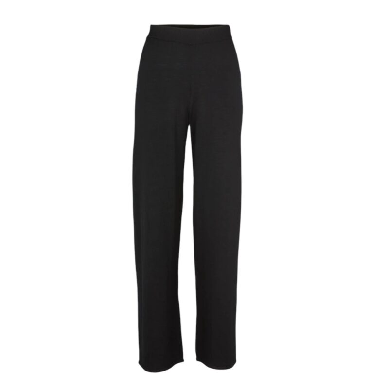 basicapparel vera wide pant black