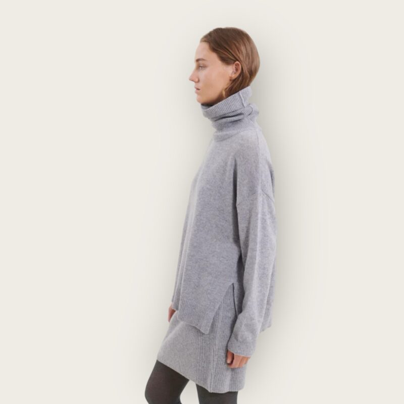 Basicapparel Lise T-Neck Grey Mlg