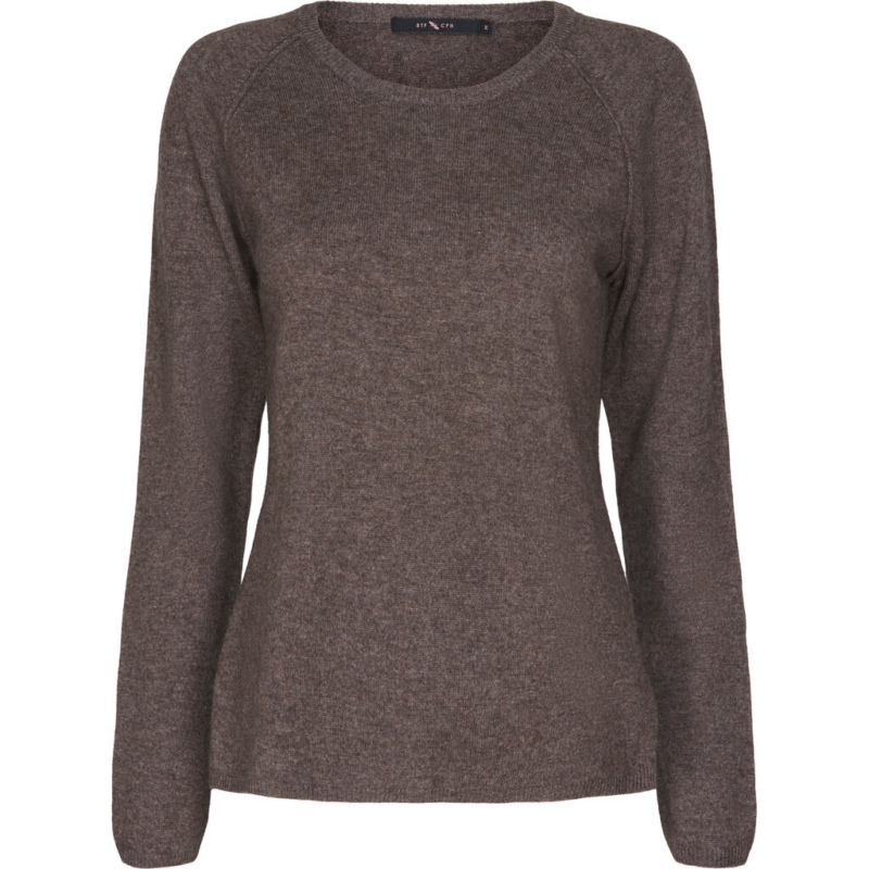 btf cashmere pullover brown melange