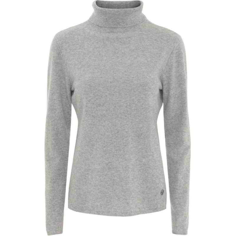 btf cashmere pullover light grey melange