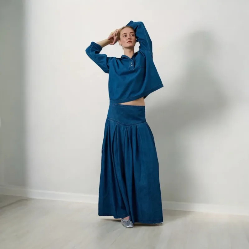 la rouge petra skirt denim