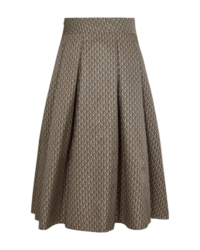 Copenhagen Muse Simi - Nederdel Med Print I Beige