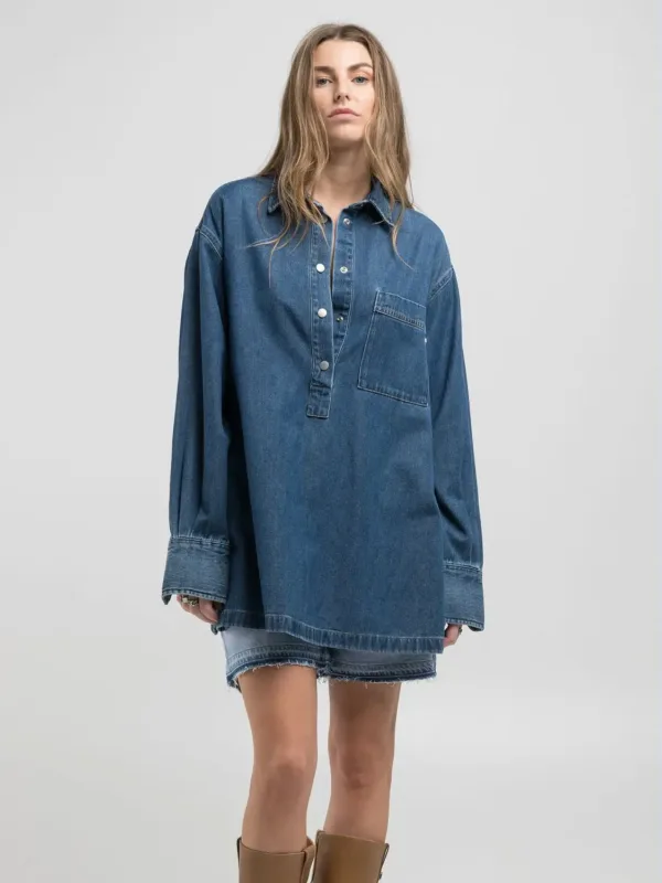 Replay Oversized Denim Shirt