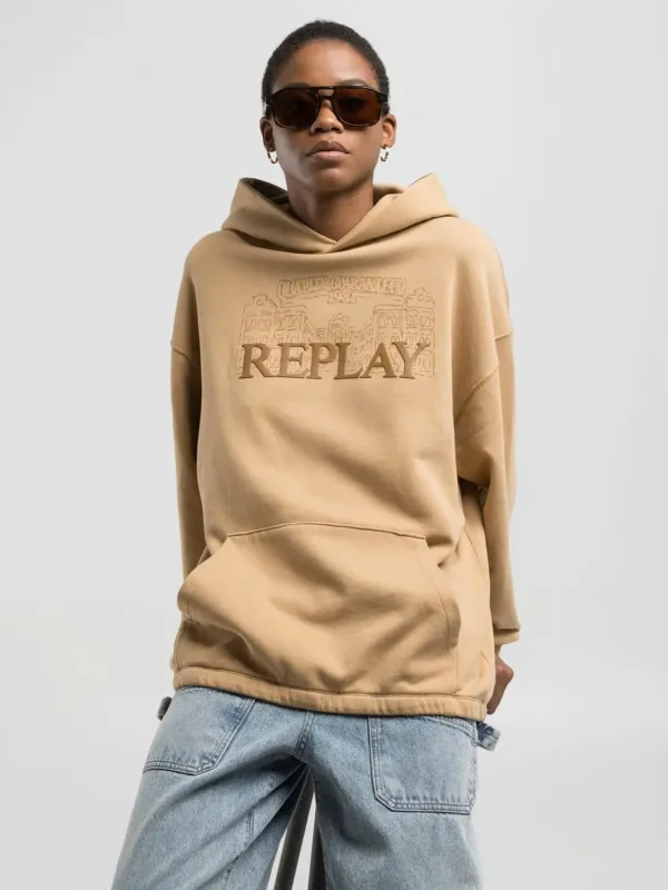 Replay Hoody With Embossed Logo