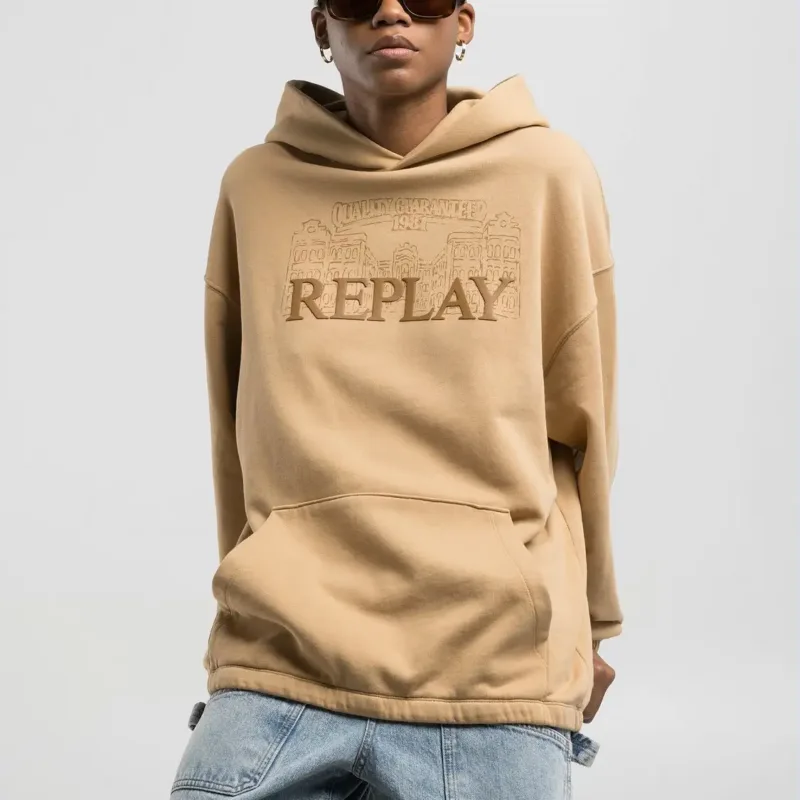 Replay Hoody With Embossed Logo