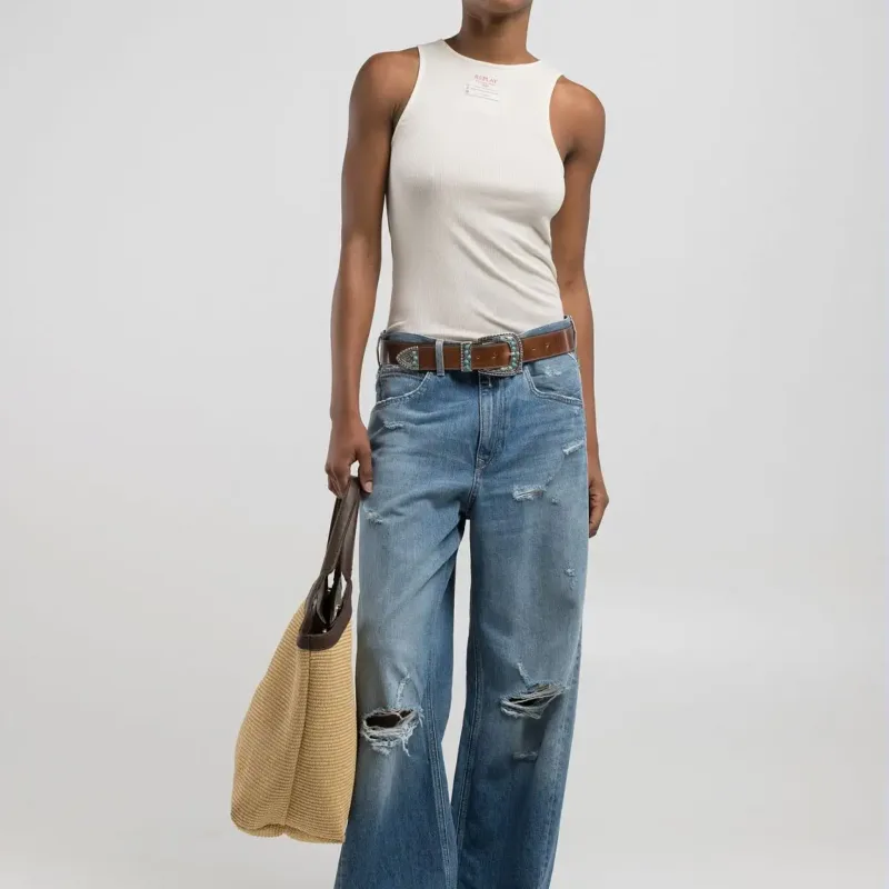 Replay Narja Baggy Fit Jeans