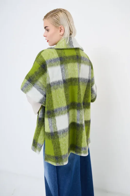 plaid cape