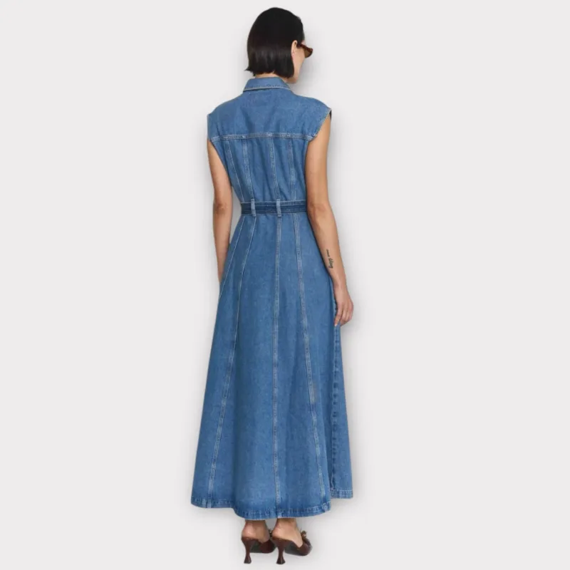 twist & tango sinan denim dress blue