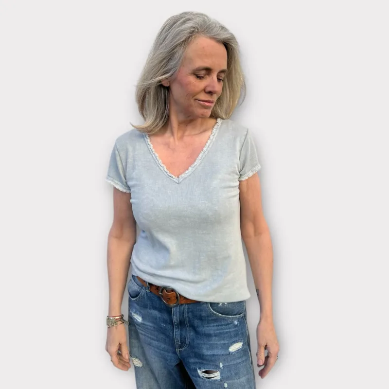 Basic Cotton Tee Grey