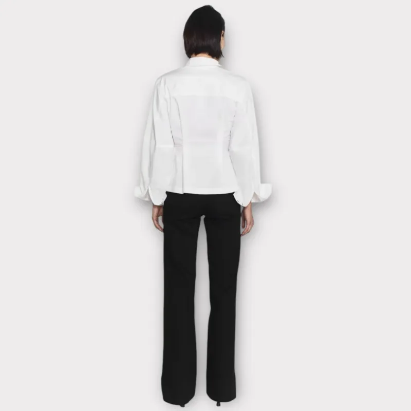 twist & tango mella wrap shirt white