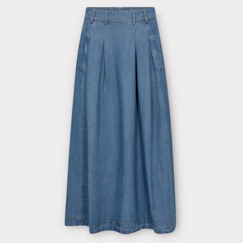 Co´couture Anya Denim Pleat Skirt