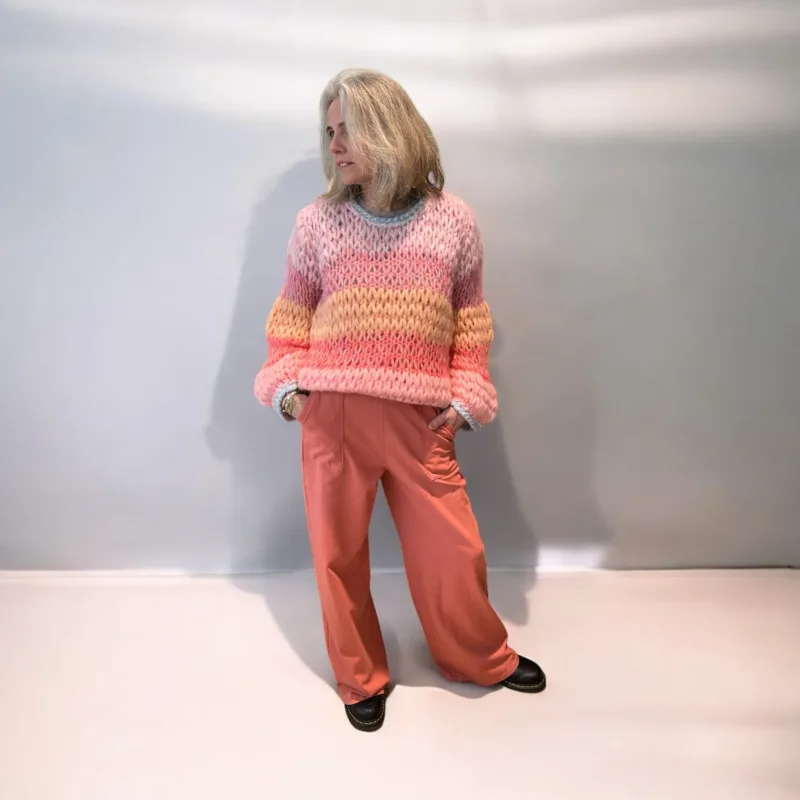 sweat pant wide legs melograno