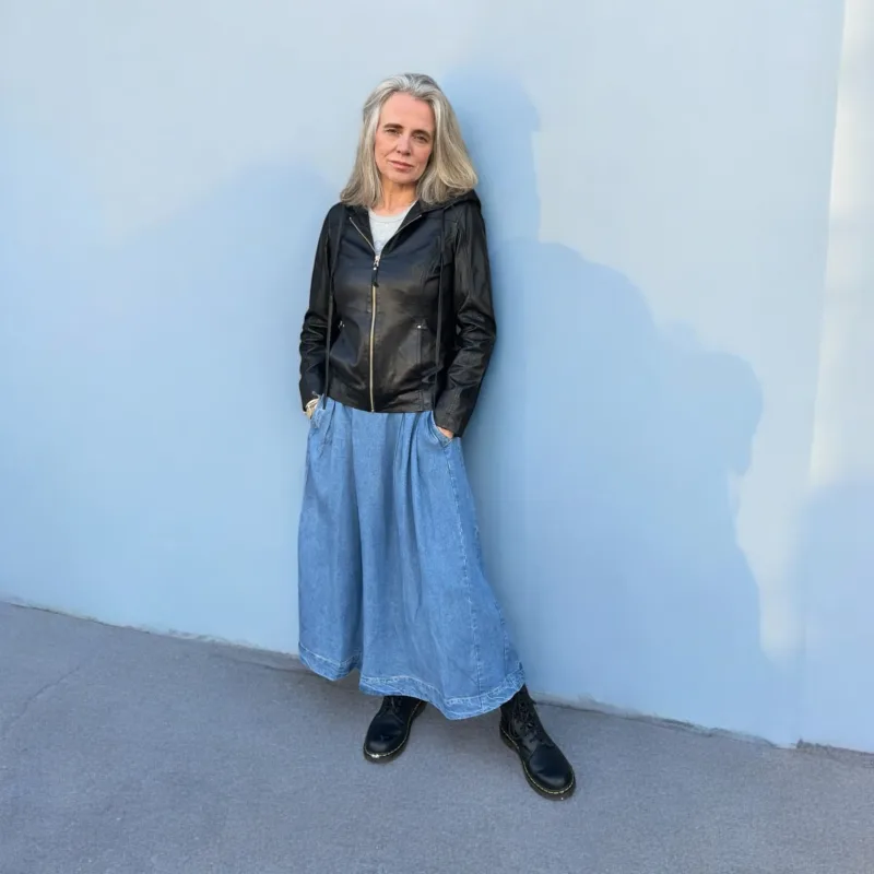 co´couture denim skirt