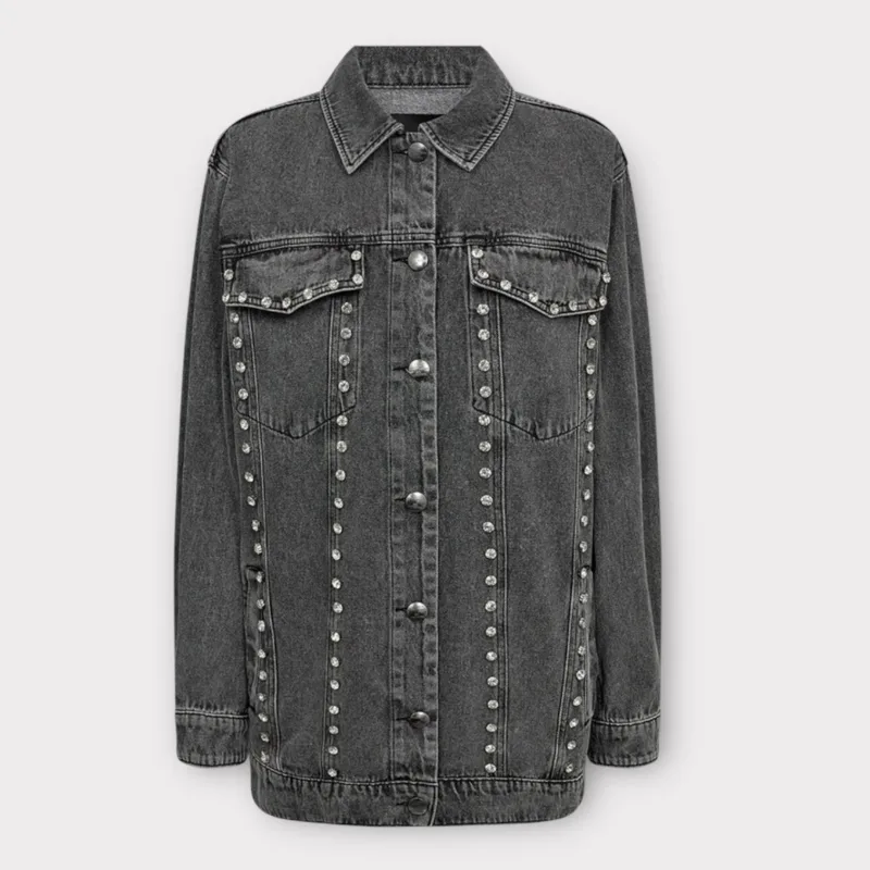 Copenhagen Muse Charlee Denimjakke Med Håndsommet Similisten