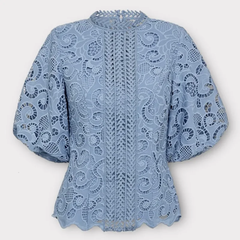 Copenhagen Muse Lanly Bluse Med Blonder