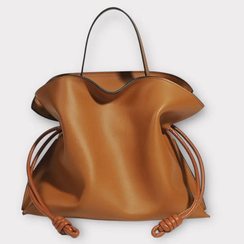 plisse copenhagen yvonne bag cognac