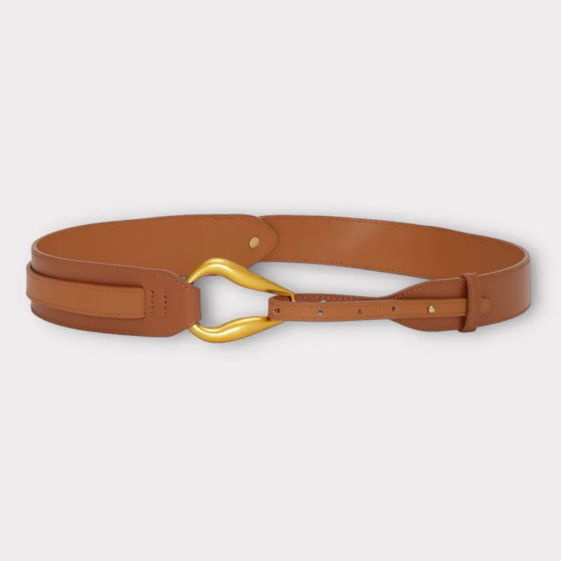 plisse copenhagen fairy belt cognac