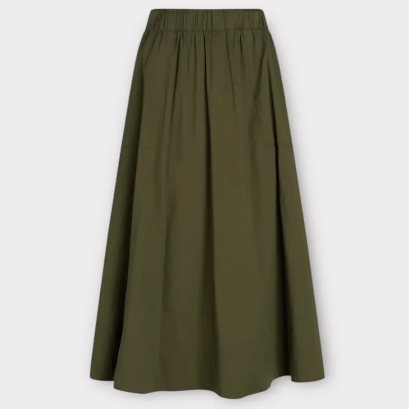 la rouge vilma skirt army green