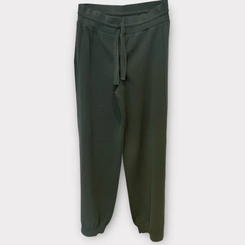 transit drawstring relaxed pant green