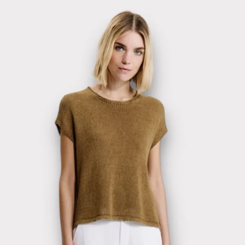 transit boxy shape knit t-shirt