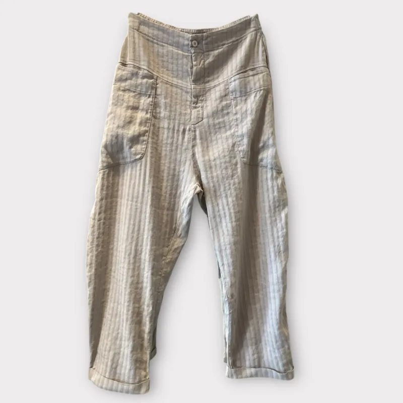 transit pants pin stripe light grey