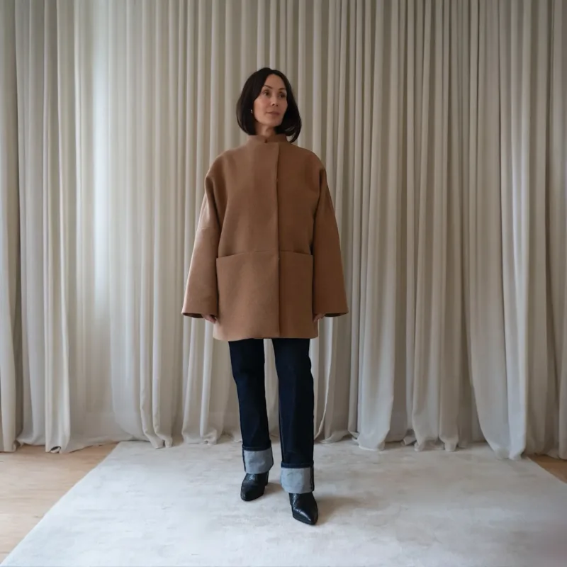 crowd seould coat caramel