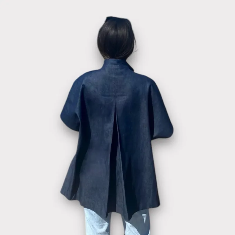 crowd Mok short coat denim