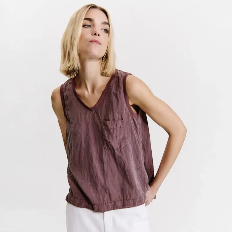 transit silk blend tank top