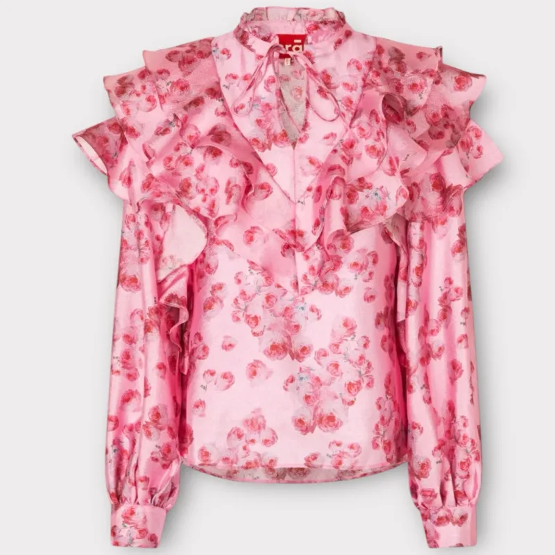 Silviacras Blouse Pink Roses