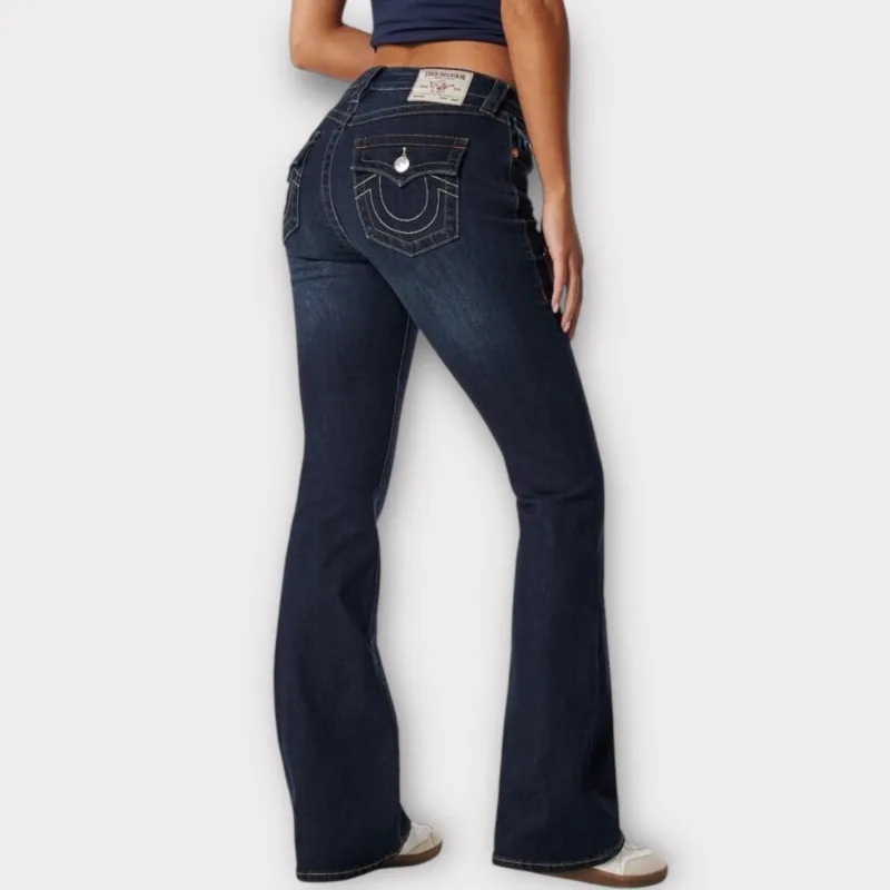 true religion becca bootcut flap dark blue