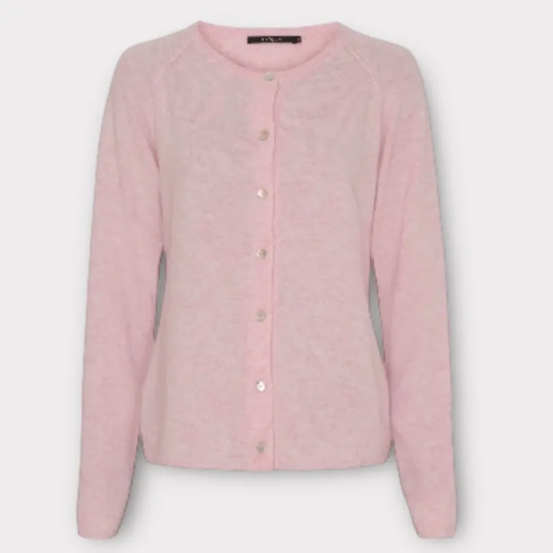 btf cashmere cardigan light rose