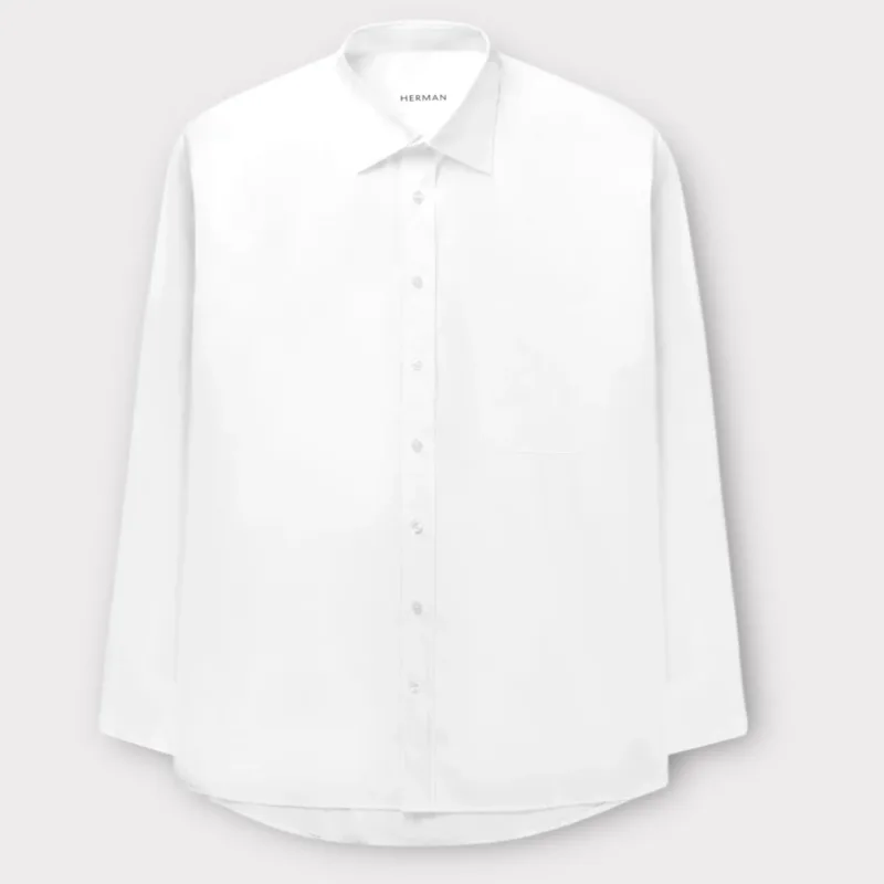 herman slassic shirt white