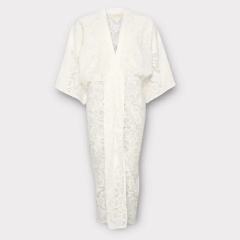 sissel edelbo juno dress offwhite lace