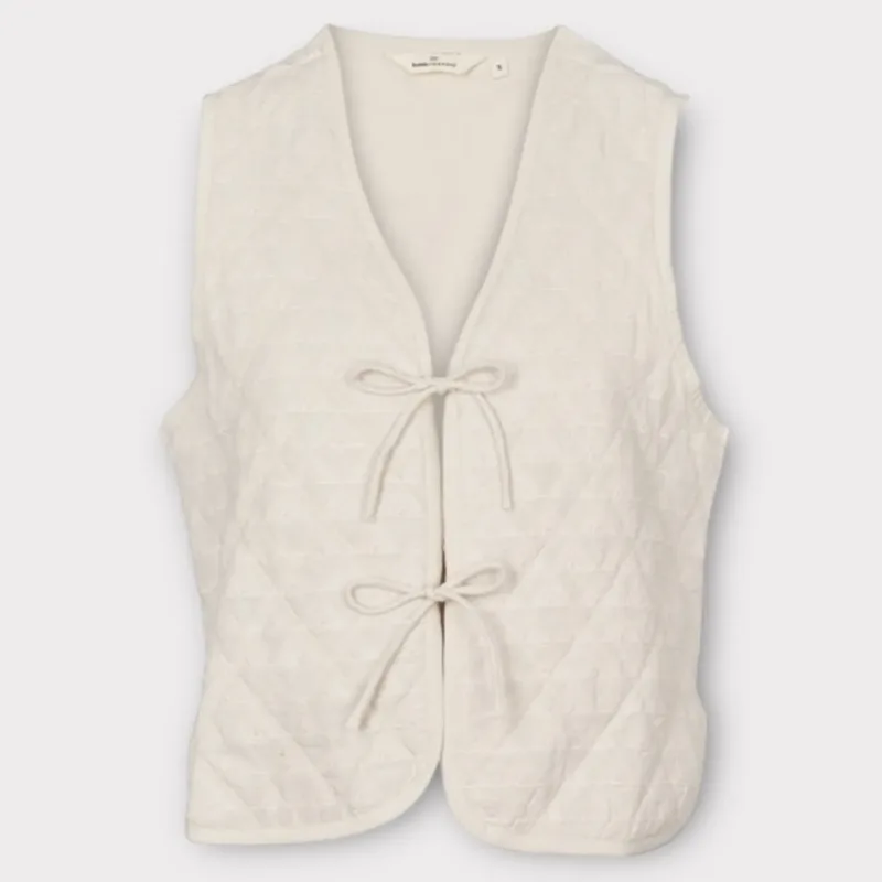 basic apparel hanne vest birch